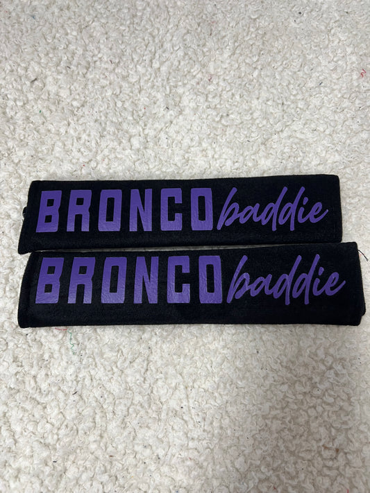 New seatbelt covers purple