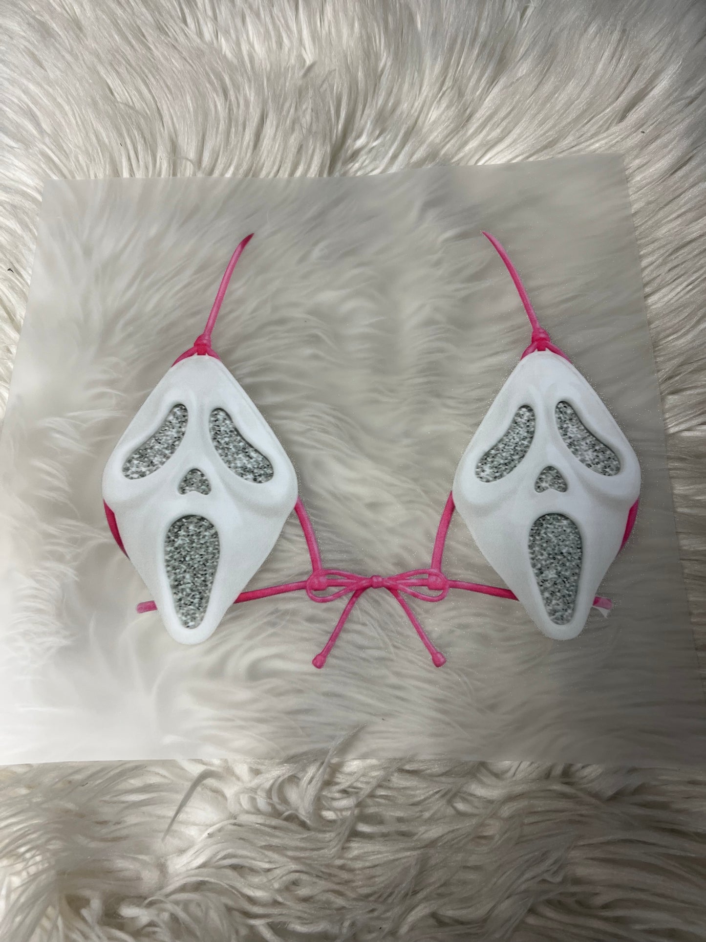New DTF scary Halloween bikini top ￼