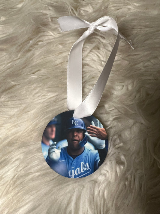 Mdf Christmas ornament baseball