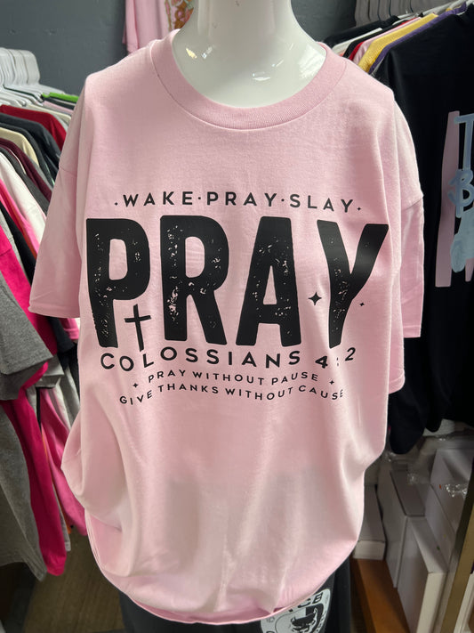 New unisex light pink pray