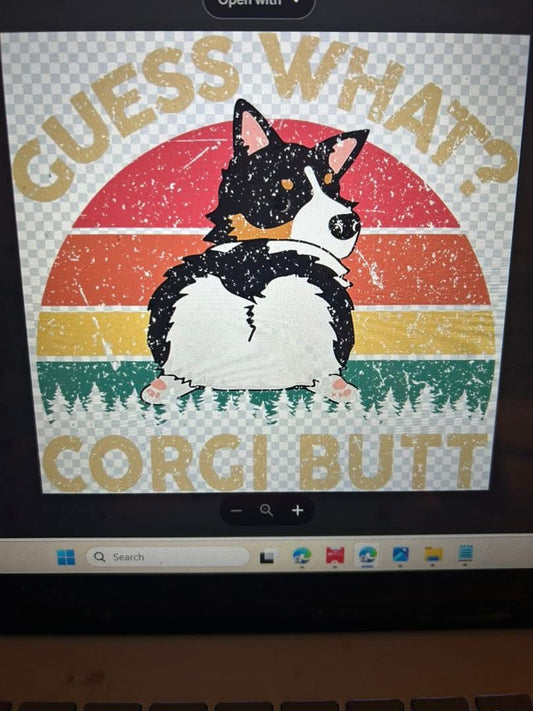 New DTF corgi