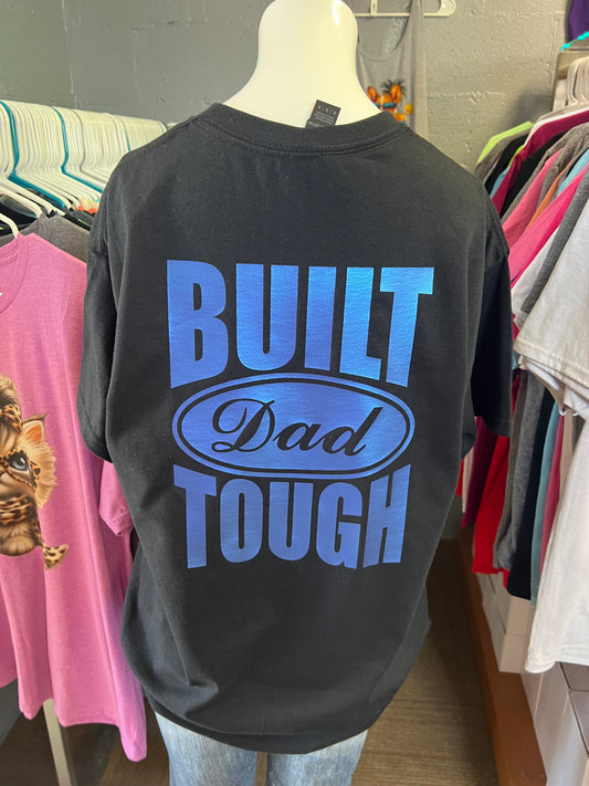 unisex Gilden adult T-shirts built Dad tough