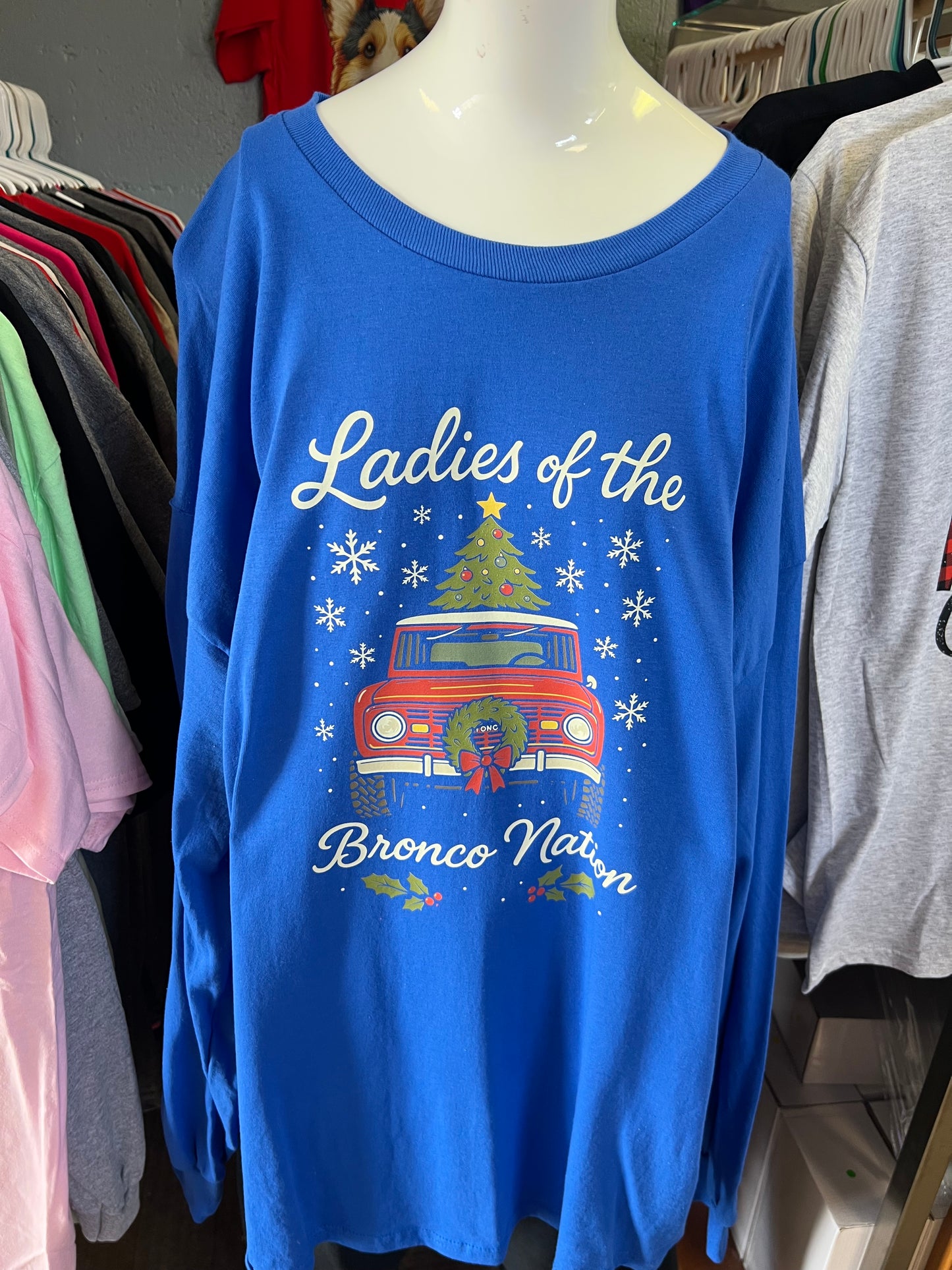 New unisex ladies of the b nation blue Christmas