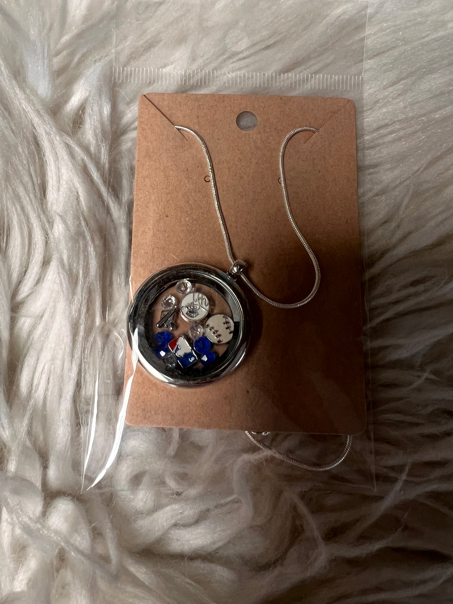 Brand new baseball themed necklace ￼
