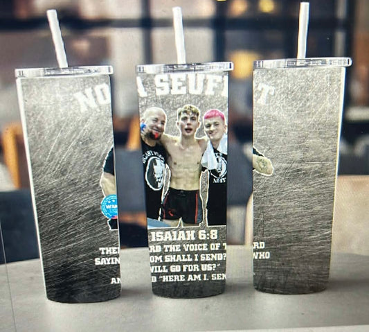 New 20 ounce stainless steel Tumblr with plastic straw