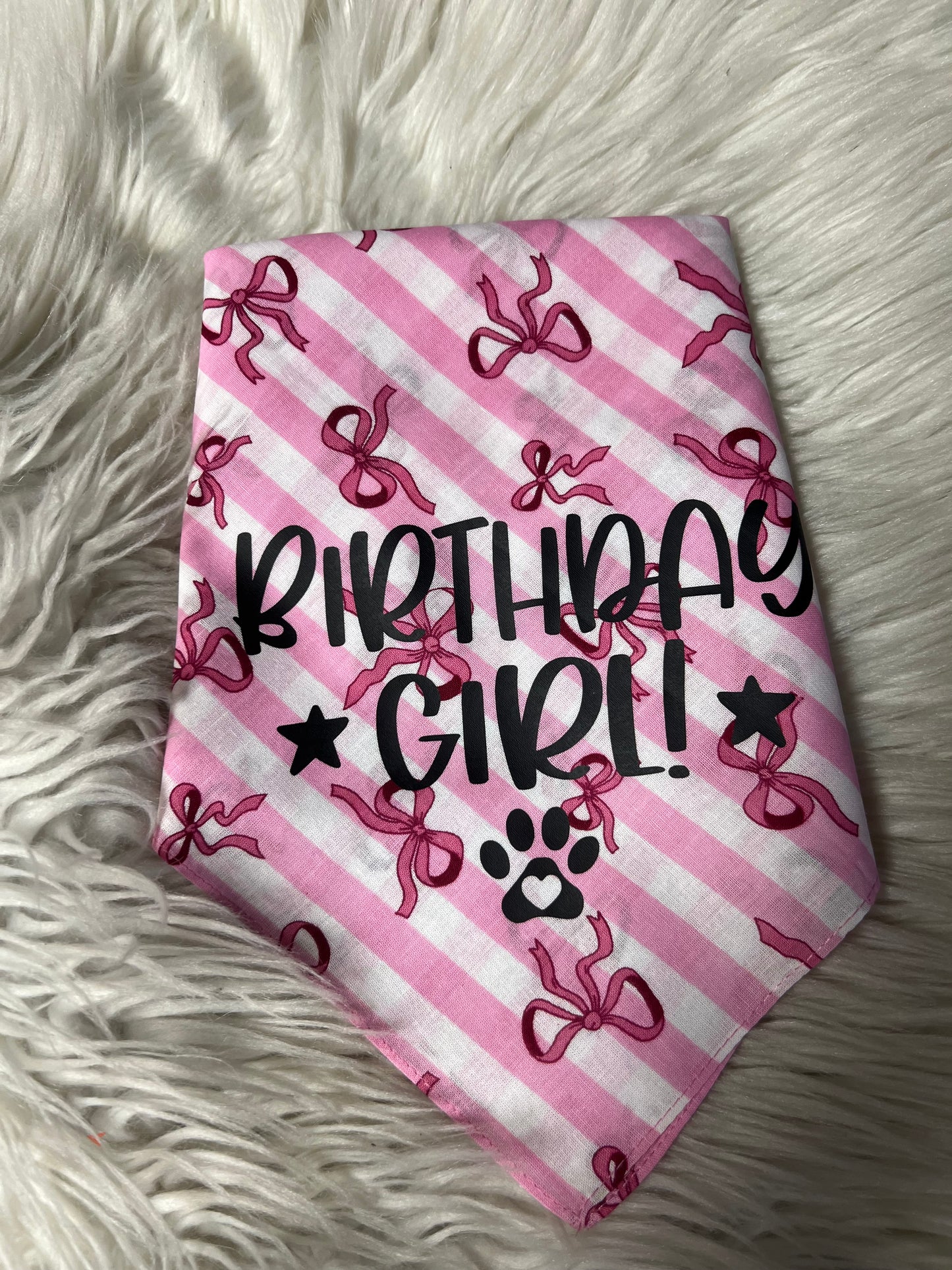 New dog bandanna birthday girl ￼