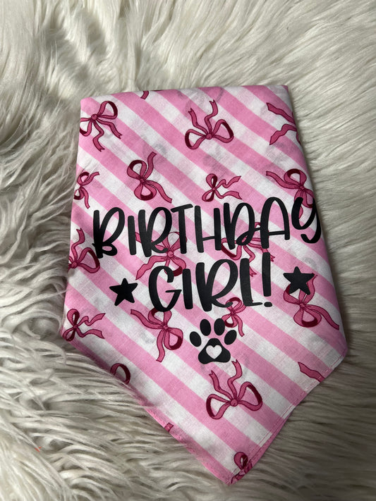 New dog bandanna birthday girl ￼