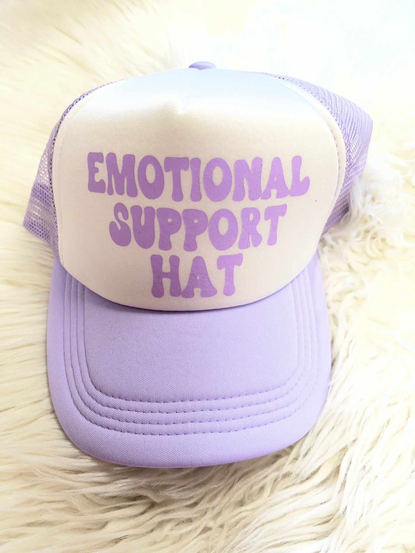 New purple hat emotional support hat ￼