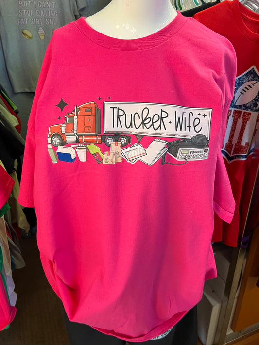 New unisex pink trucker’s wife ￼