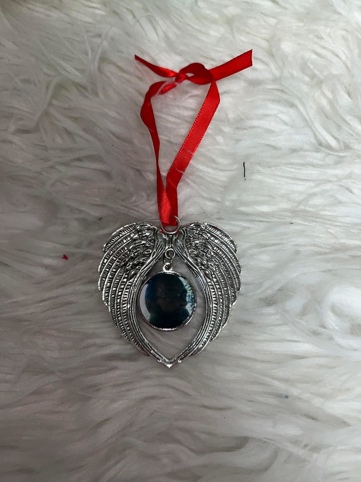 New custom picture wing Christmas ornament ￼