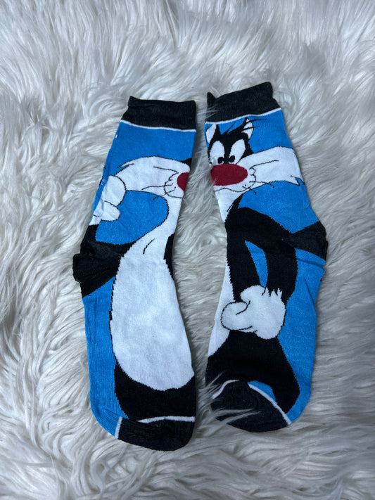 New adult one size graphic socks
