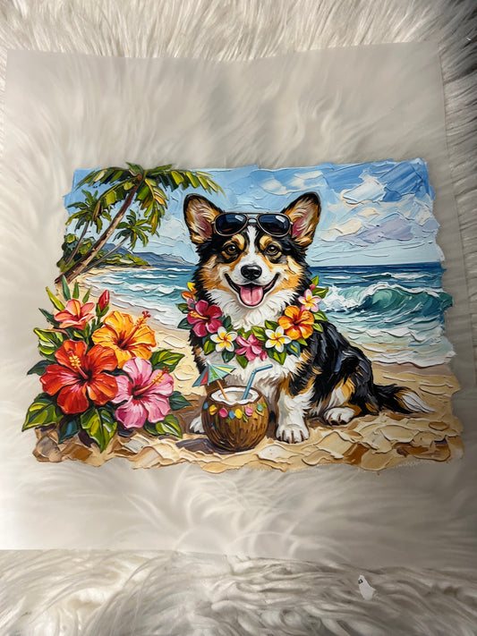 New DTF corgi