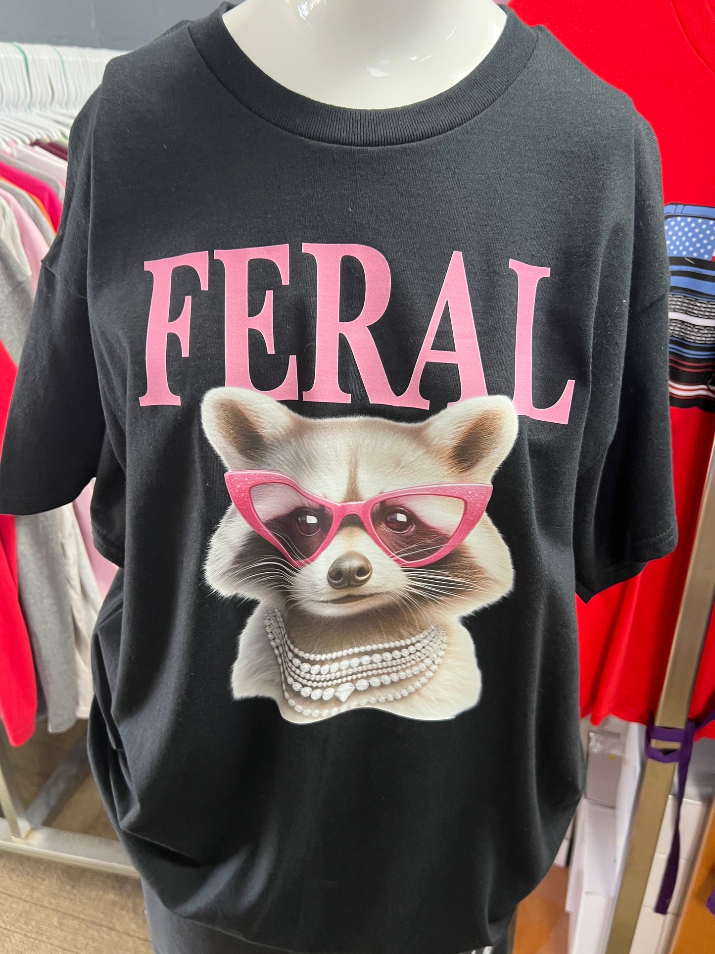 New unisex feral raccoon