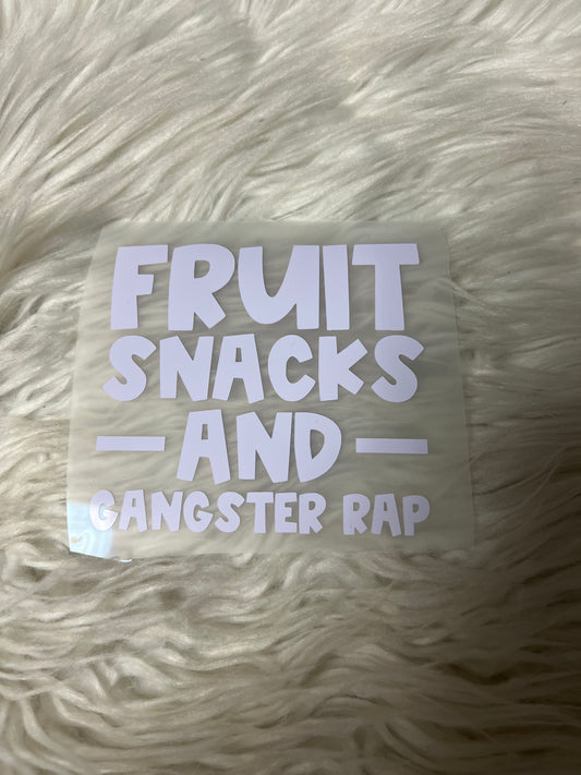New fruit, snacks, and gangster rap car decal
