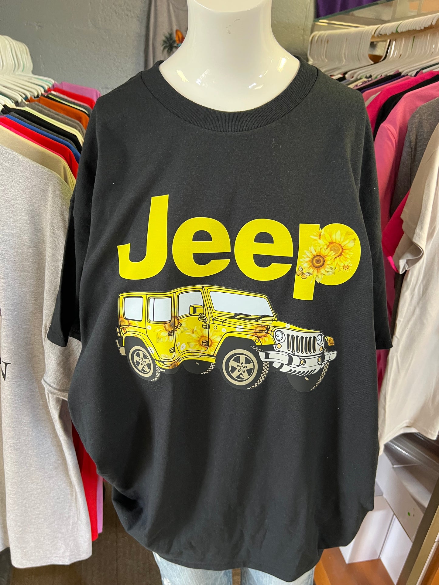 New Gilden unisex shirt sunflower, yellow 4 x 4