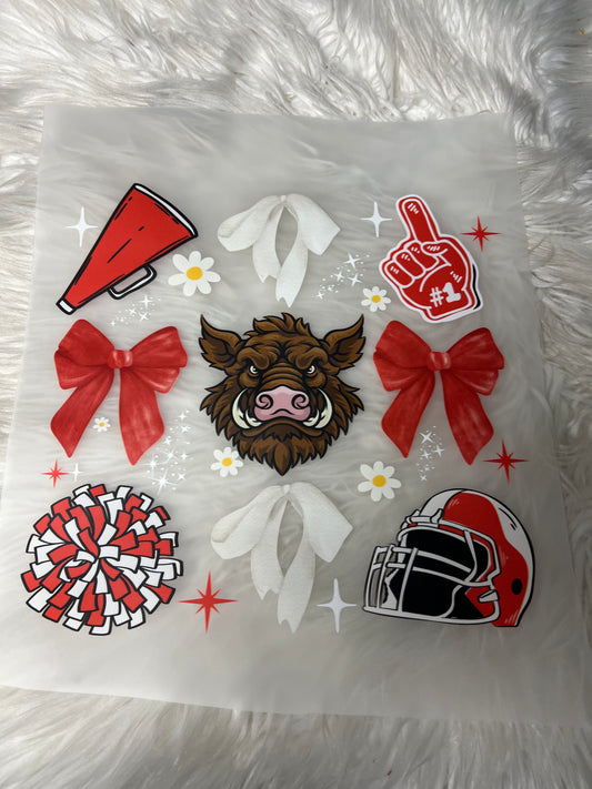 DTF  print Arkansas football