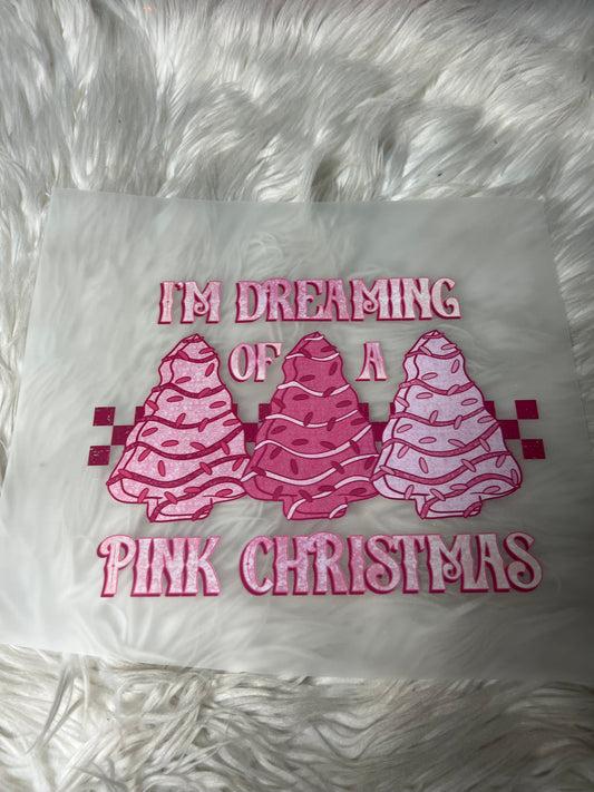 New DTF pink Christmas tree
