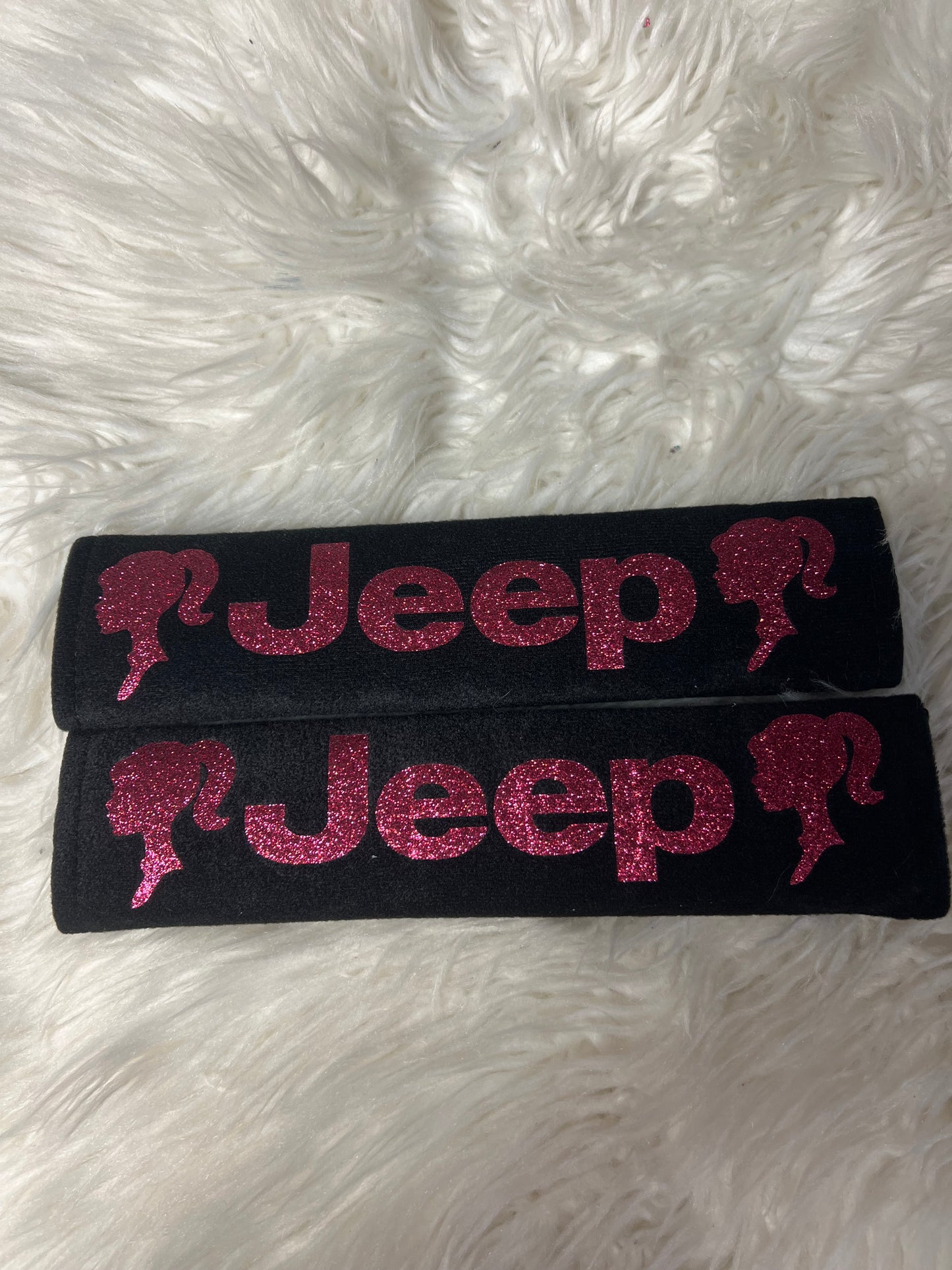 New seatbelt pink glitter ￼