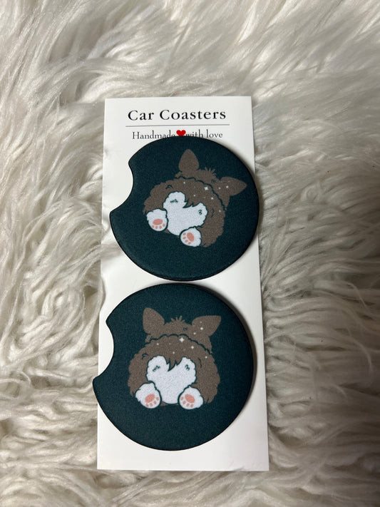 car coasters corgi