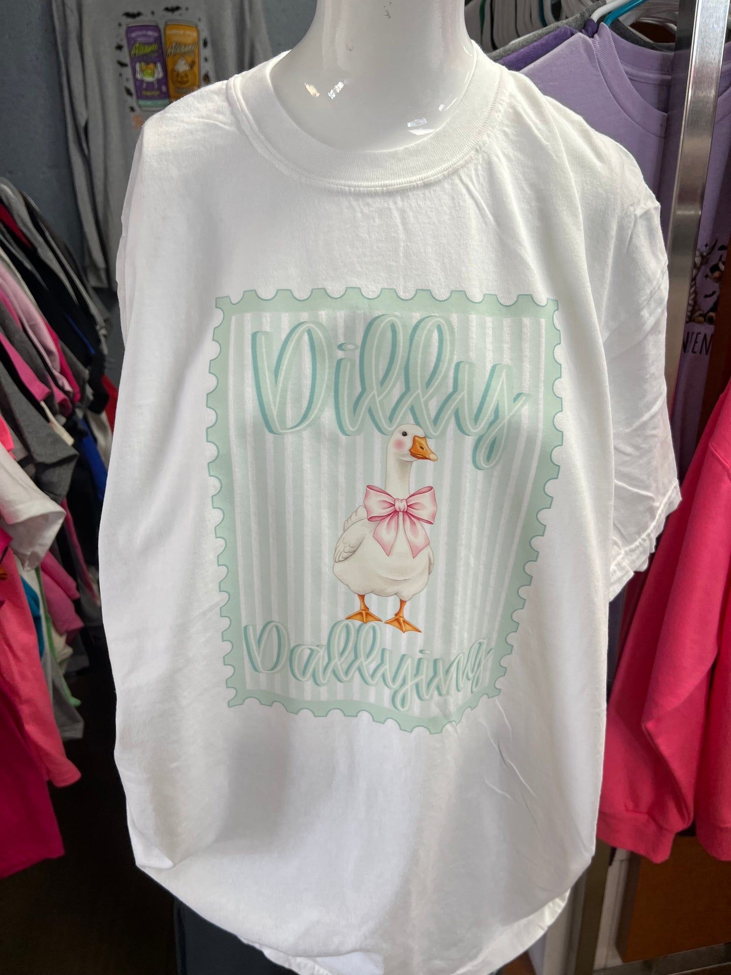 unisex top dilly dallying goose ￼￼