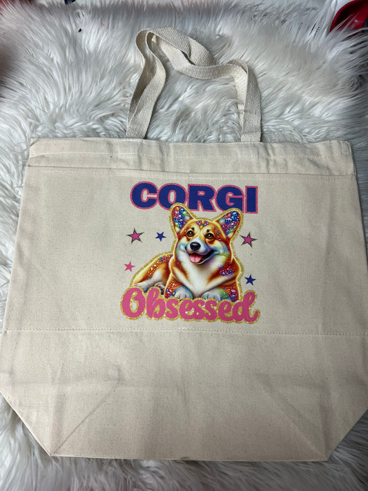 New tote bag  corgi