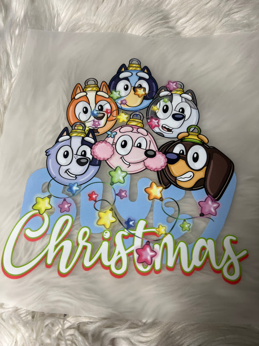 New DTF blue Christmas