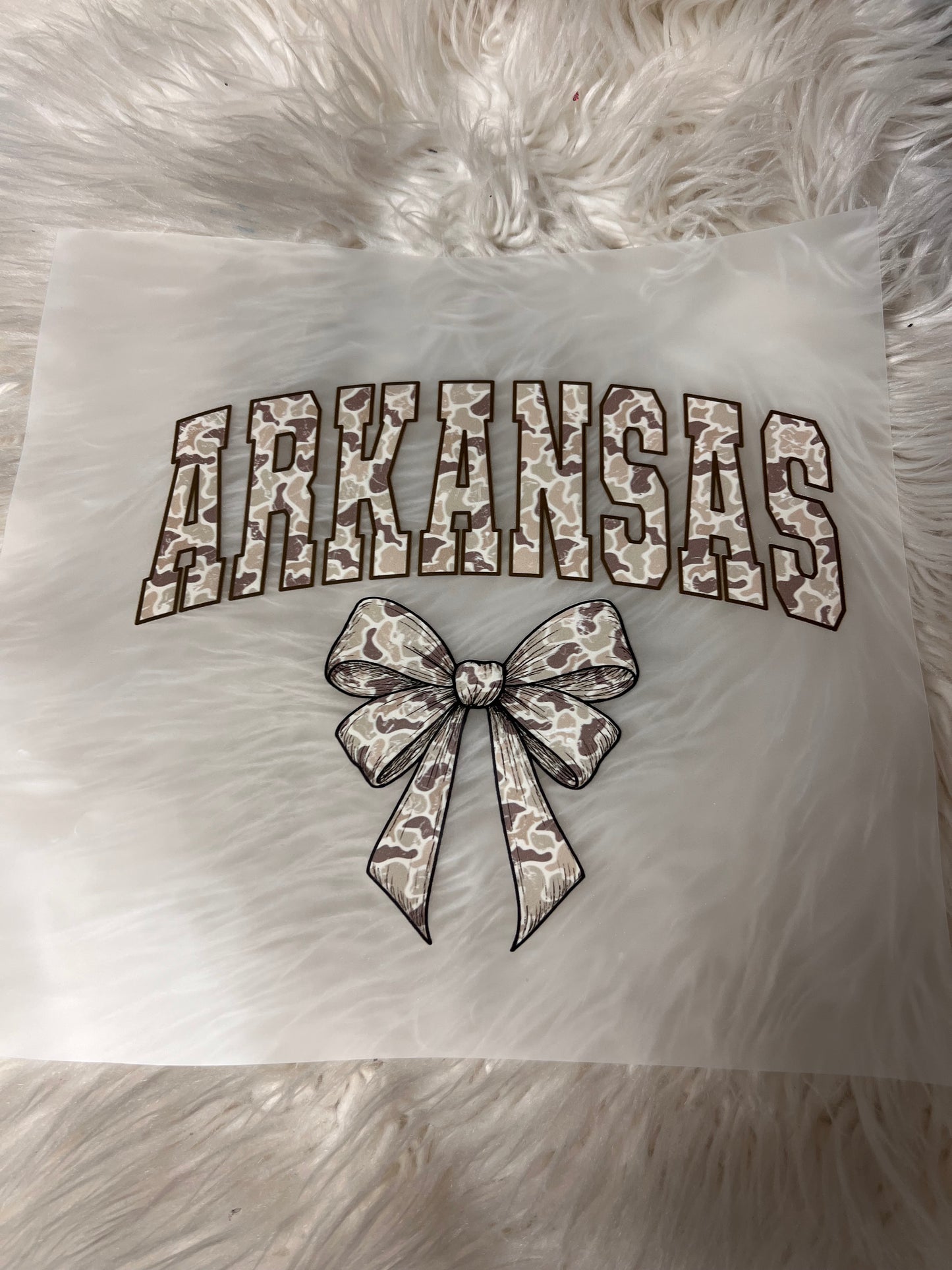 New DTF Arkansas camo￼