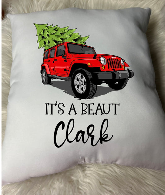 New pre-stuffed throw pillow 15.7 x 15.7 roughly Christmas