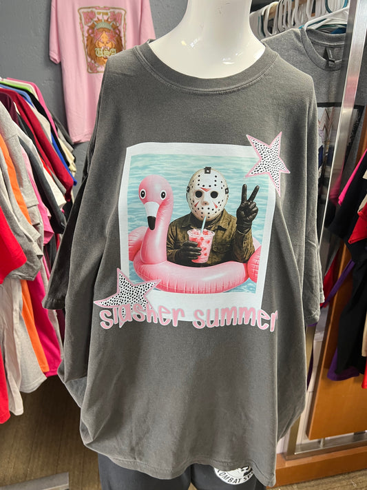 New  unisex T-shirt comfort color Brand scary summer ￼