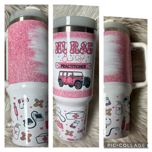 Brand new 40 ounce stainless steel Tumblr with handle nurse practitioner