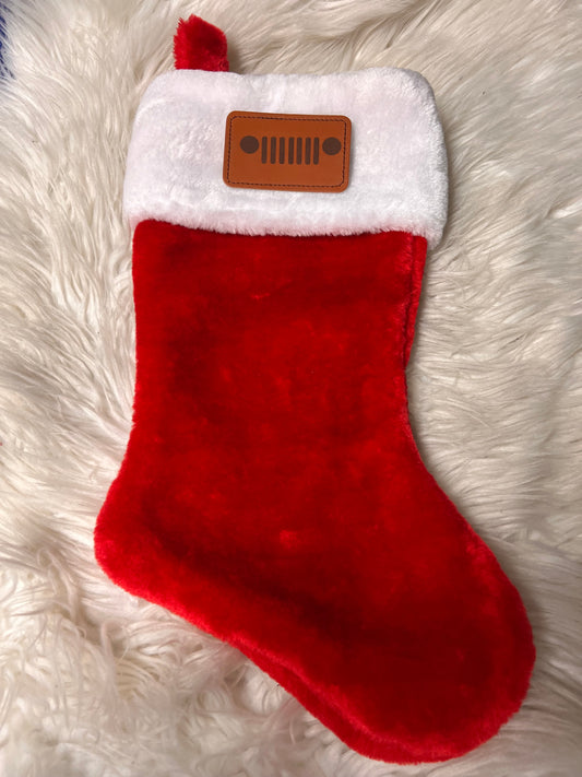 New Christmas stocking laser engraved patch