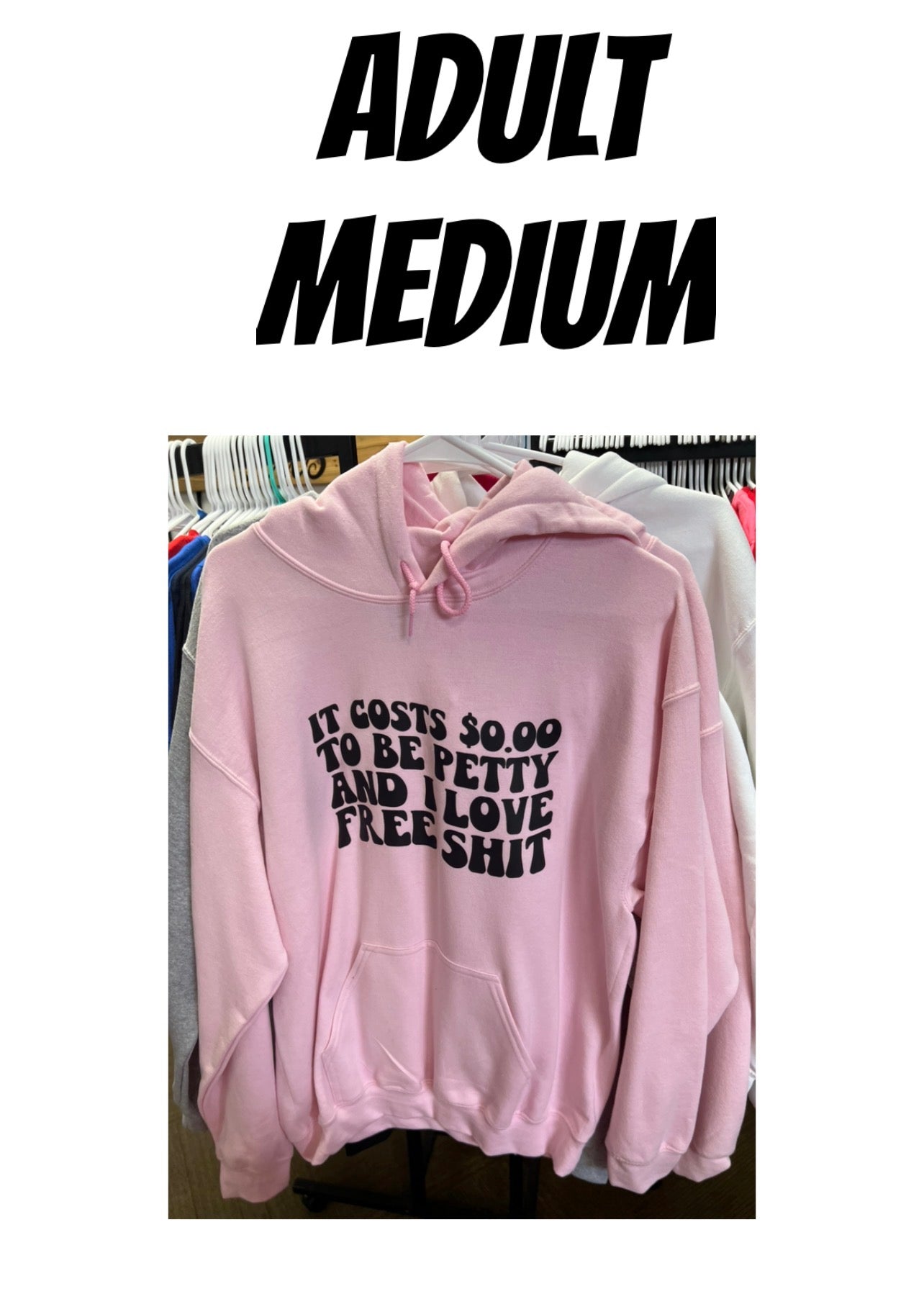 New unisex clearance adult hoddie