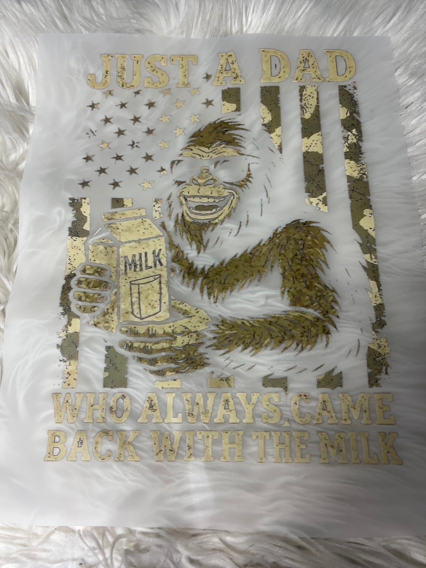 New DTF dad milk blackout ￼