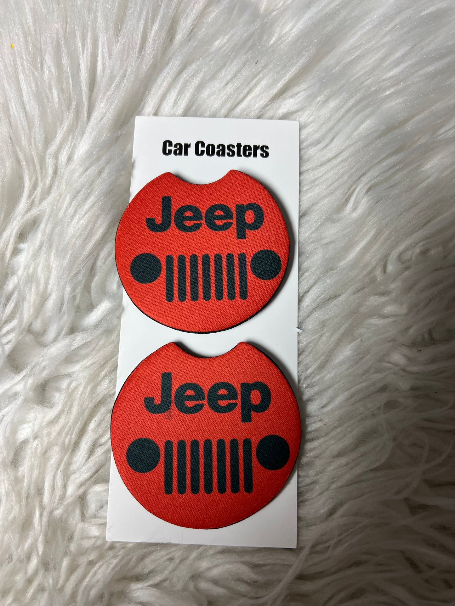 car coasters red