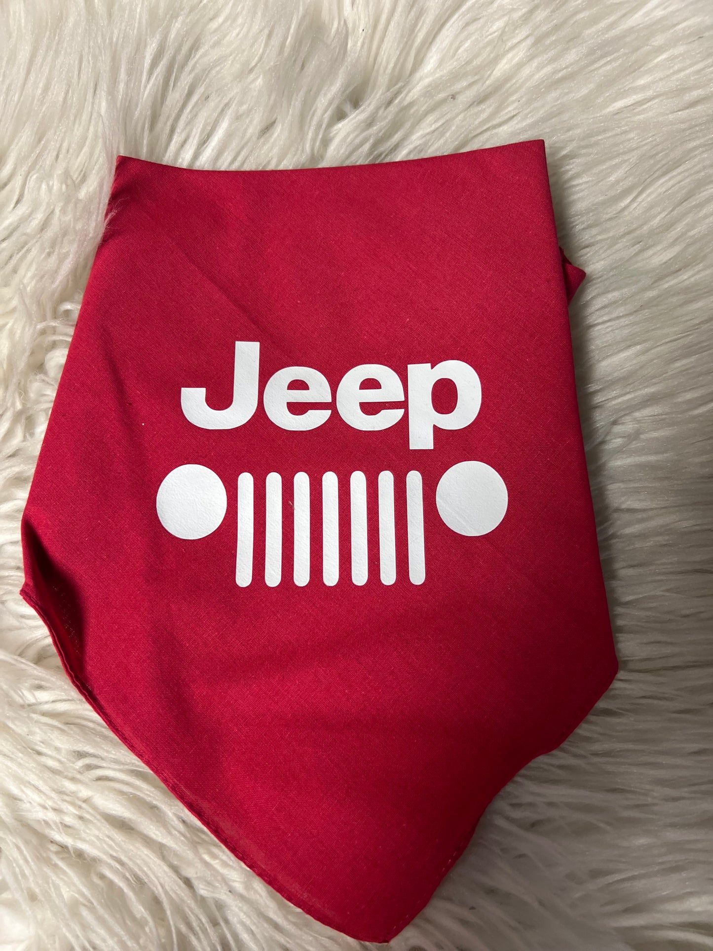 New dog bandanna red