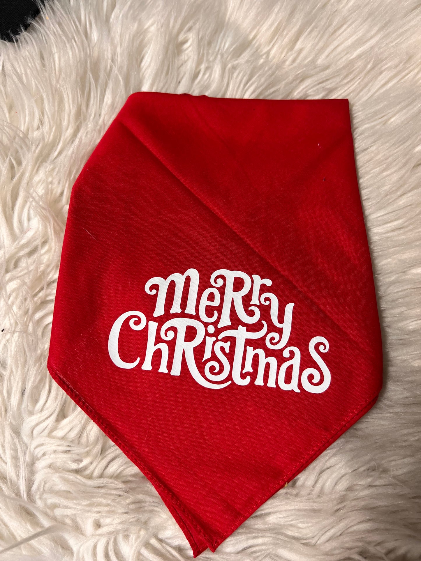 Christmas dog bandanna