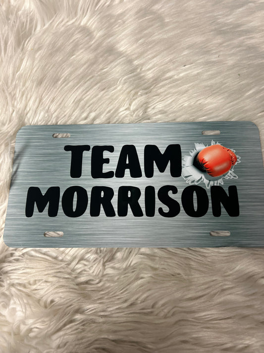 Kenzie Morrison vanity plate
