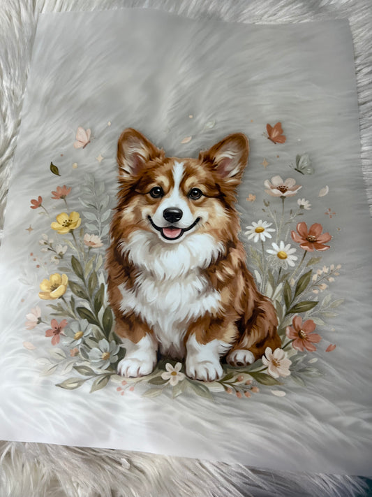 New DTF corgi