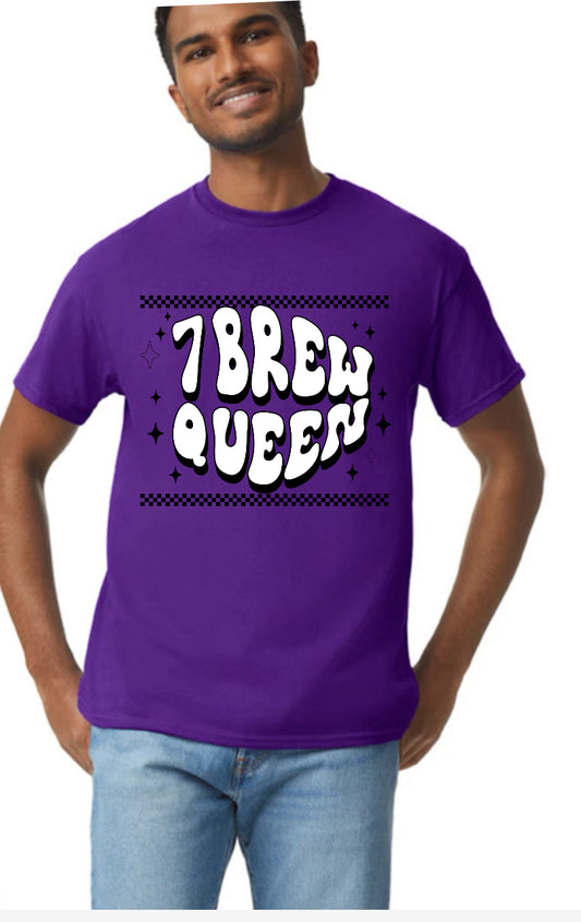 New  unisex T-shirt seven brew coffee queen