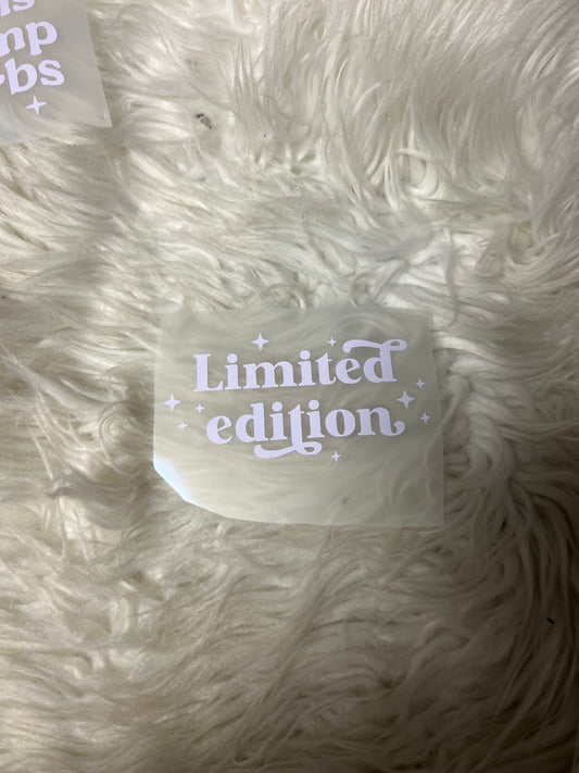 New car decal limited edition
