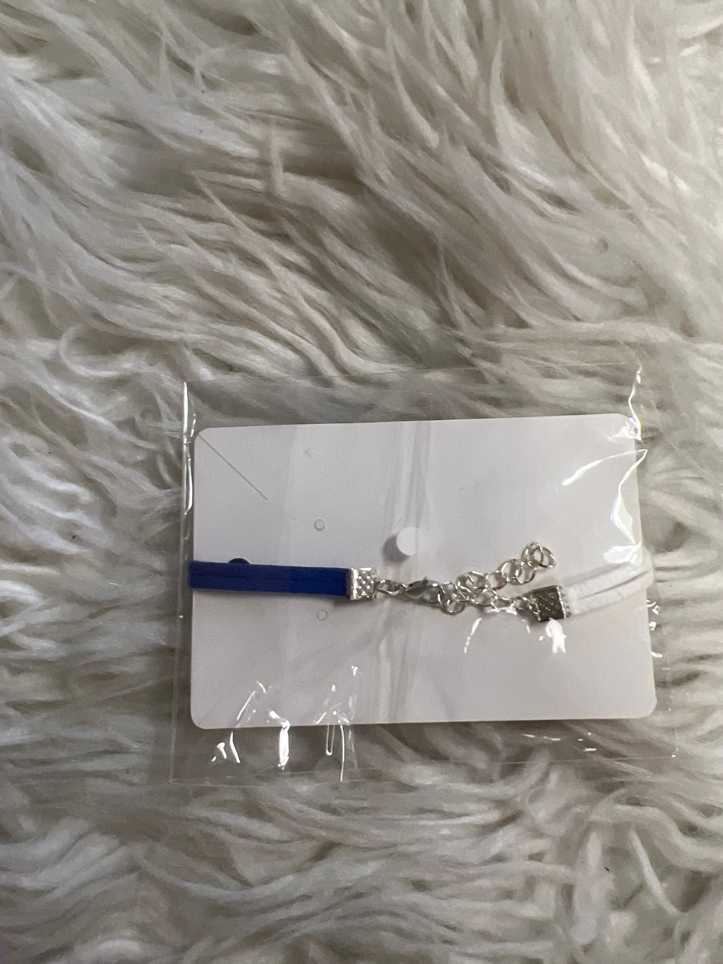 new bracelet blue and white with star charm