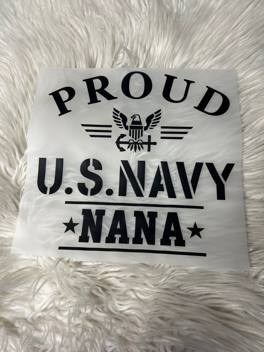 New DTF proud US Navy nana