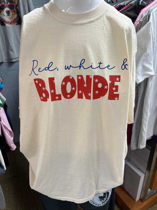 New unisex T-shirt comfort color Brand ivory blonde ￼