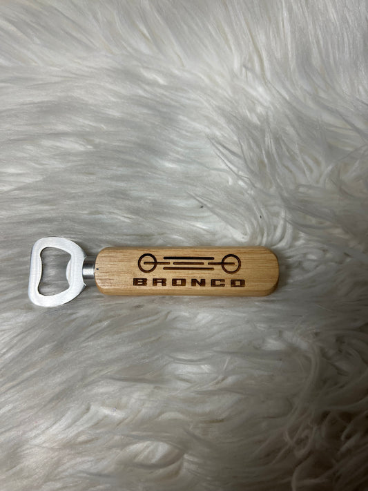 wooden bottle opener 4 x 4 vehicle