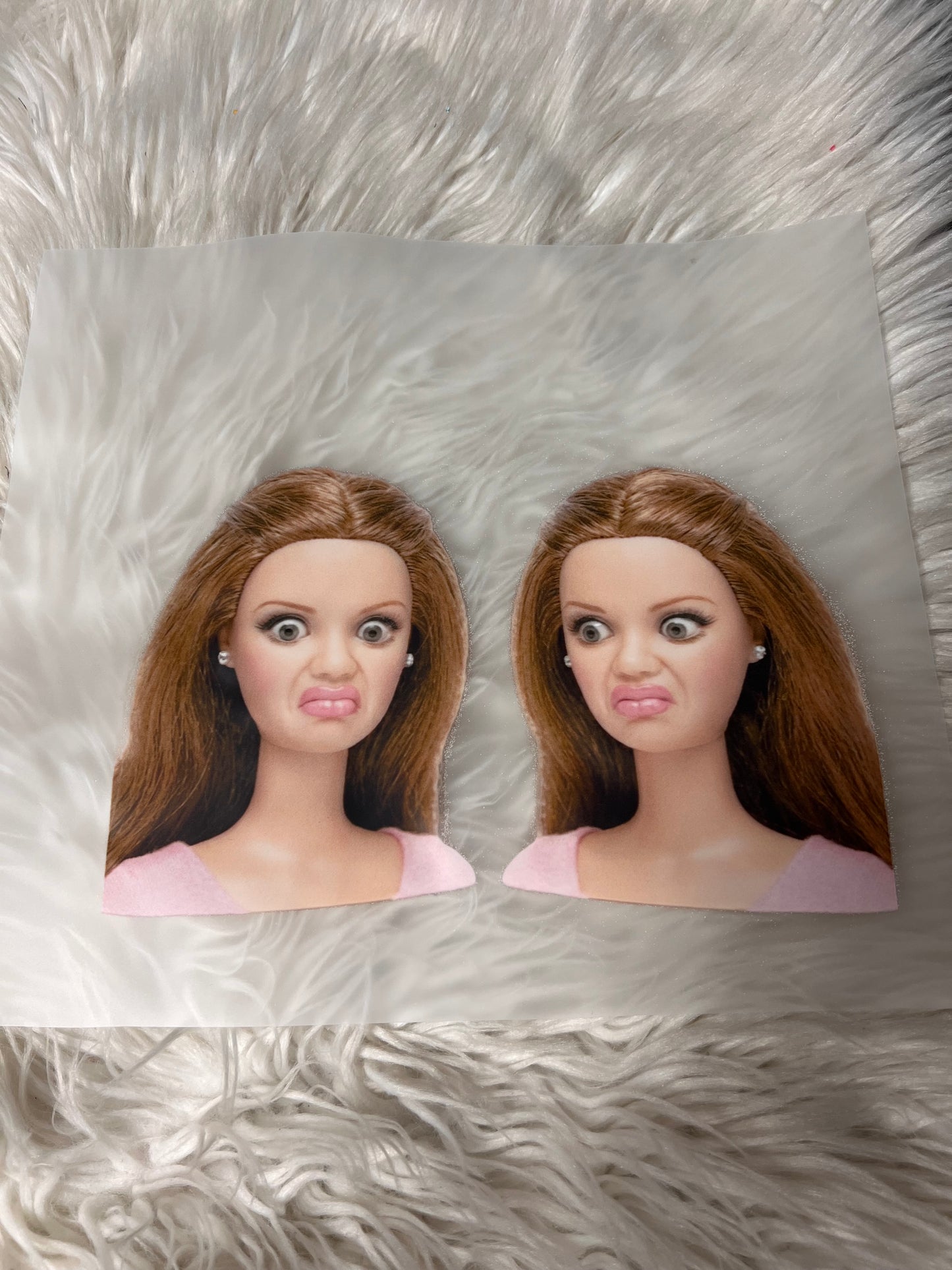 New DTF funny Barbie face
