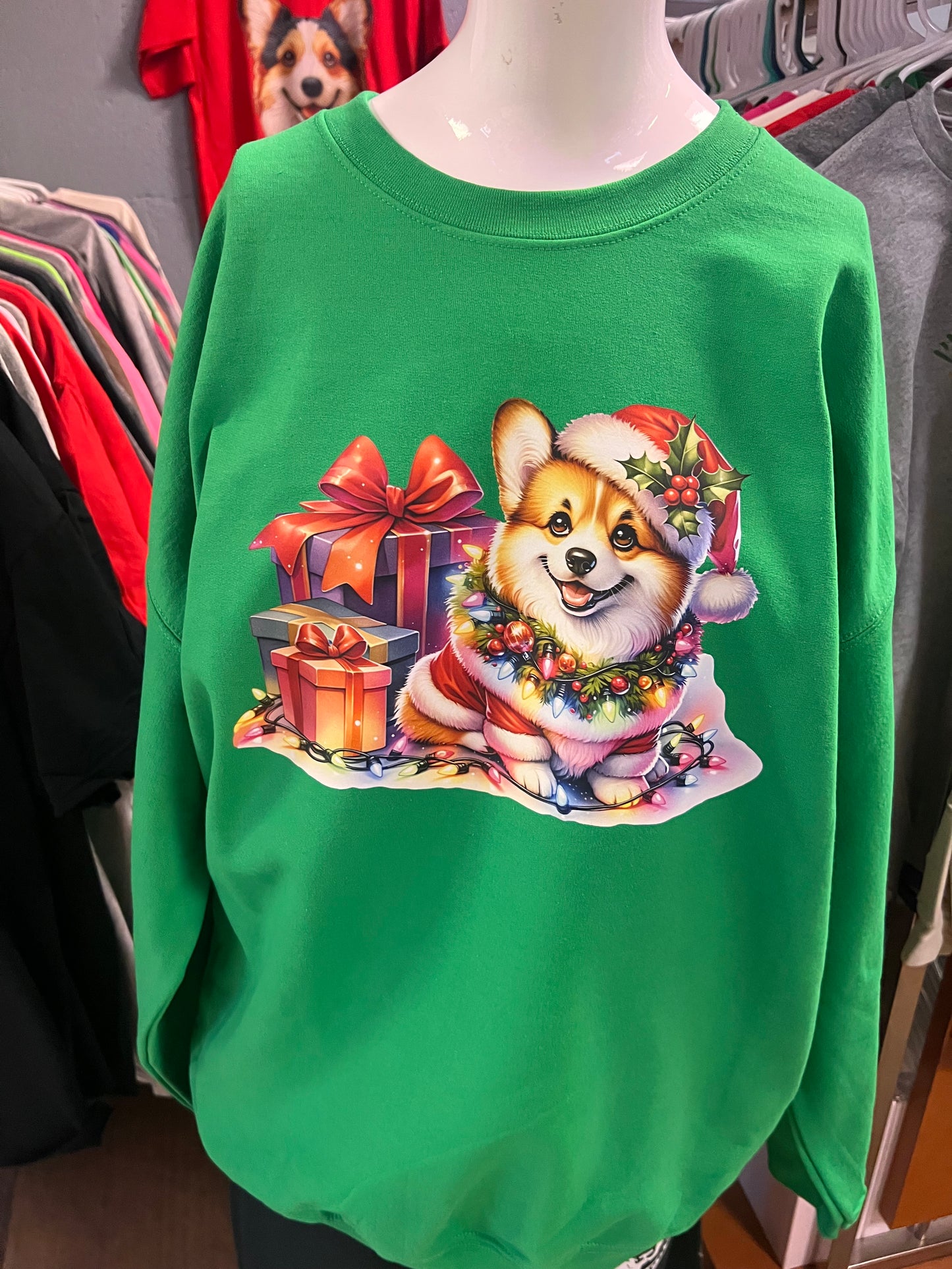 New unisex Christmas corgi