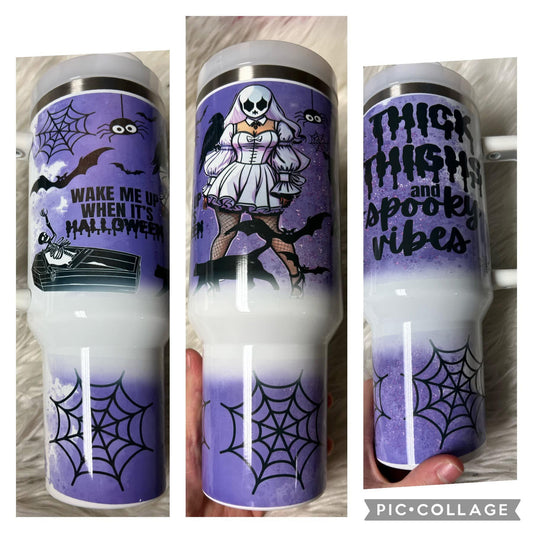 Brand new 40 ounce stainless steel Tumblr with handle  with plastic straw