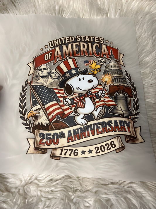 New DTF USA patriotic 250