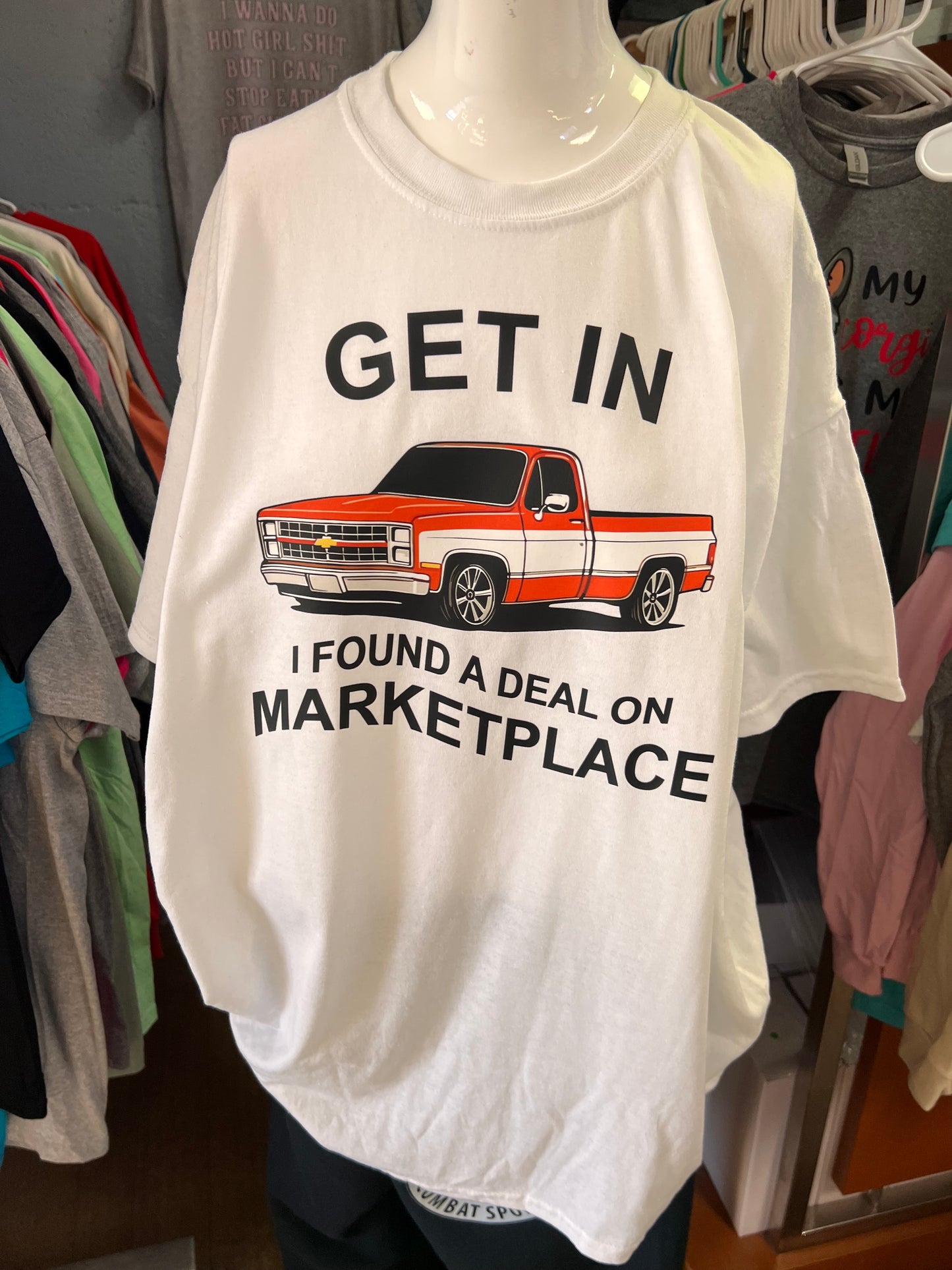 New unisex funny get in I found a deal on marketplace.