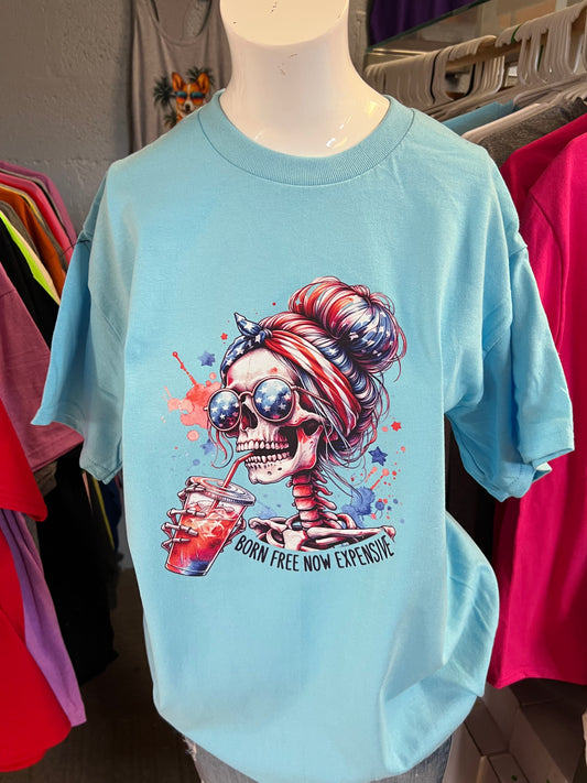 (Brand new unisex T-shirt born to be expensive USA